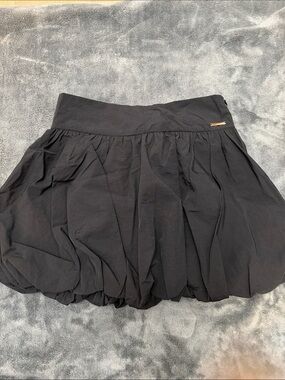 Missguided Black Bubble Skirt with High Waistband